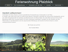 Tablet Screenshot of pfalzblick-weber.de